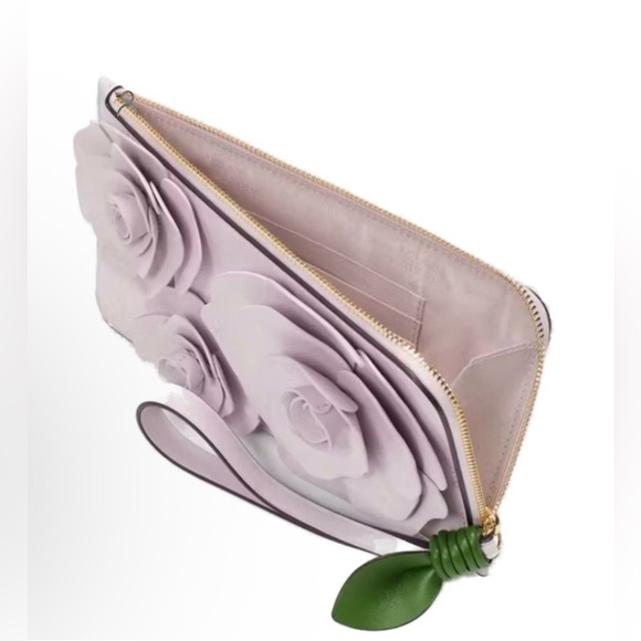Kate Spade Lavender Floral Clutch - Picture 2 of 3
